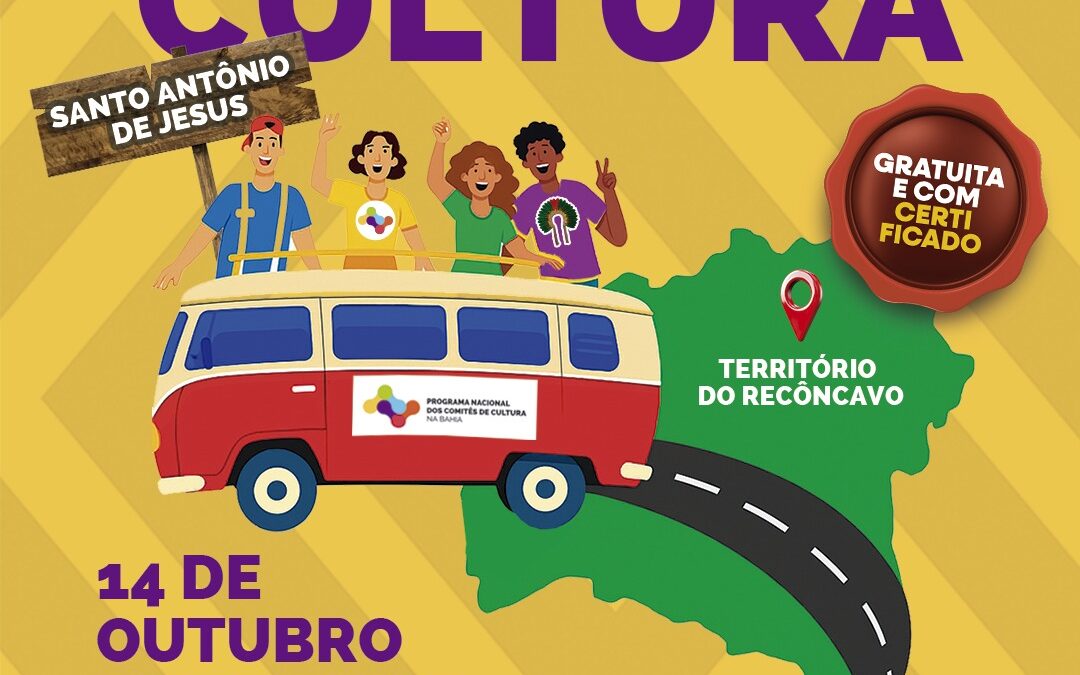 Caravana do Comitê de Cultura chega a Santo Antônio de Jesus com formação e roda de conversa