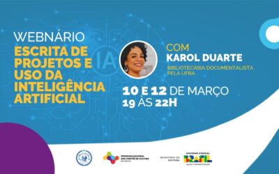 Comitê de Cultura realiza webinário sobre escrito de projetos e uso da Inteligência Artificial