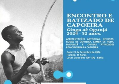Gingaê Ogunjá (52 anos), encontro e batizado de capoeira