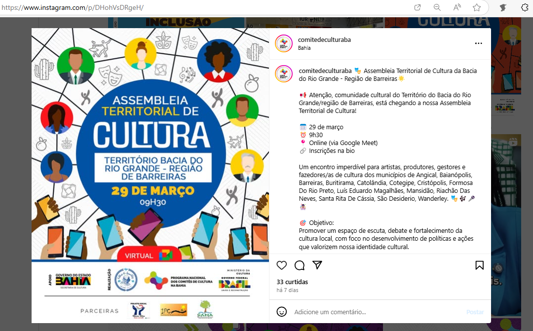 Assembleia Territorial Bacia do Rio Grande – Barreiras