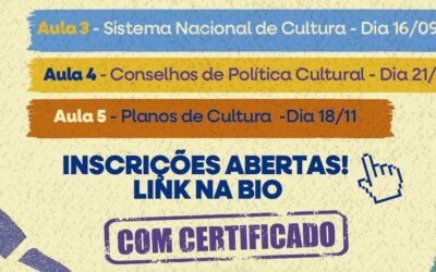 3ª aula da Jornada de Formação para Agentes Culturais debate Sistema Nacional de Cultura