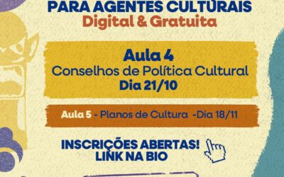 1ª Jornada de Formação para agentes culturais realiza Aula 4 sobre Conselhos de Política Cultural